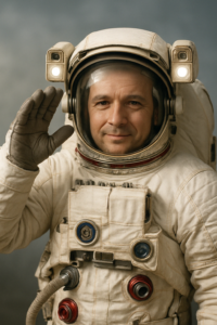 Űrhajós köszöni a segítséget